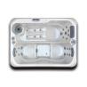 Buy cheap Modern 3 People Acrylic Whirlpools Spa Hot Tub Outdoor Bathtub With LED Light from wholesalers