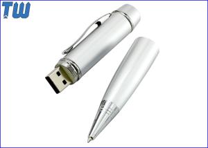 Quality Ballpoint Pen USB 128GB Thumb Drives Copper Material Smooth Writing wholesale