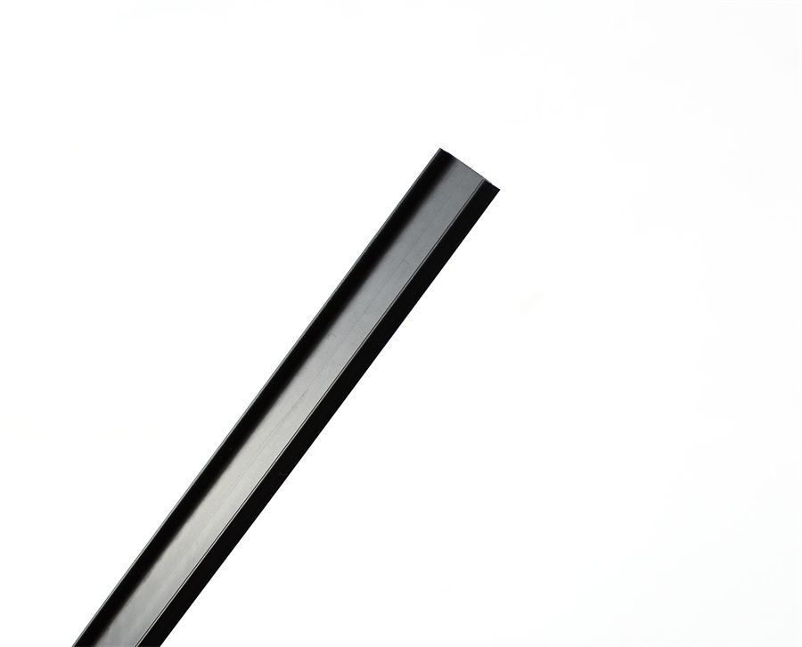 Black PVC Cover Rigid Clip Profiles ABS PP Extruiosn