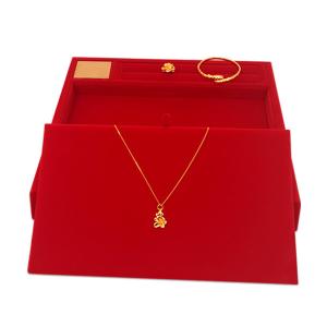 Quality 8*8*5cm Velet Interior Flannelette Jewelry Display Box wholesale