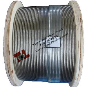 Quality AISI 316 1x19 8mm Stainless Steel Wire Rope wholesale