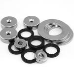 Gold Coated Neodymium Radial Magnetized Big Ring Magnet for in Industrial