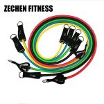 TPE 11pcs Resistance Bands Set Fitness Home Loop 1.2m Body Sport Resistance Tube