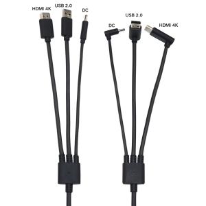 Quality ODM vr cable for HTC VIVE Angle Left HDMI 4k USB 3.5MM DC 5M or customized wholesale