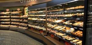 Quality Large Capacity Bakery Bread Display , Bread Counter Display Simple Structure wholesale