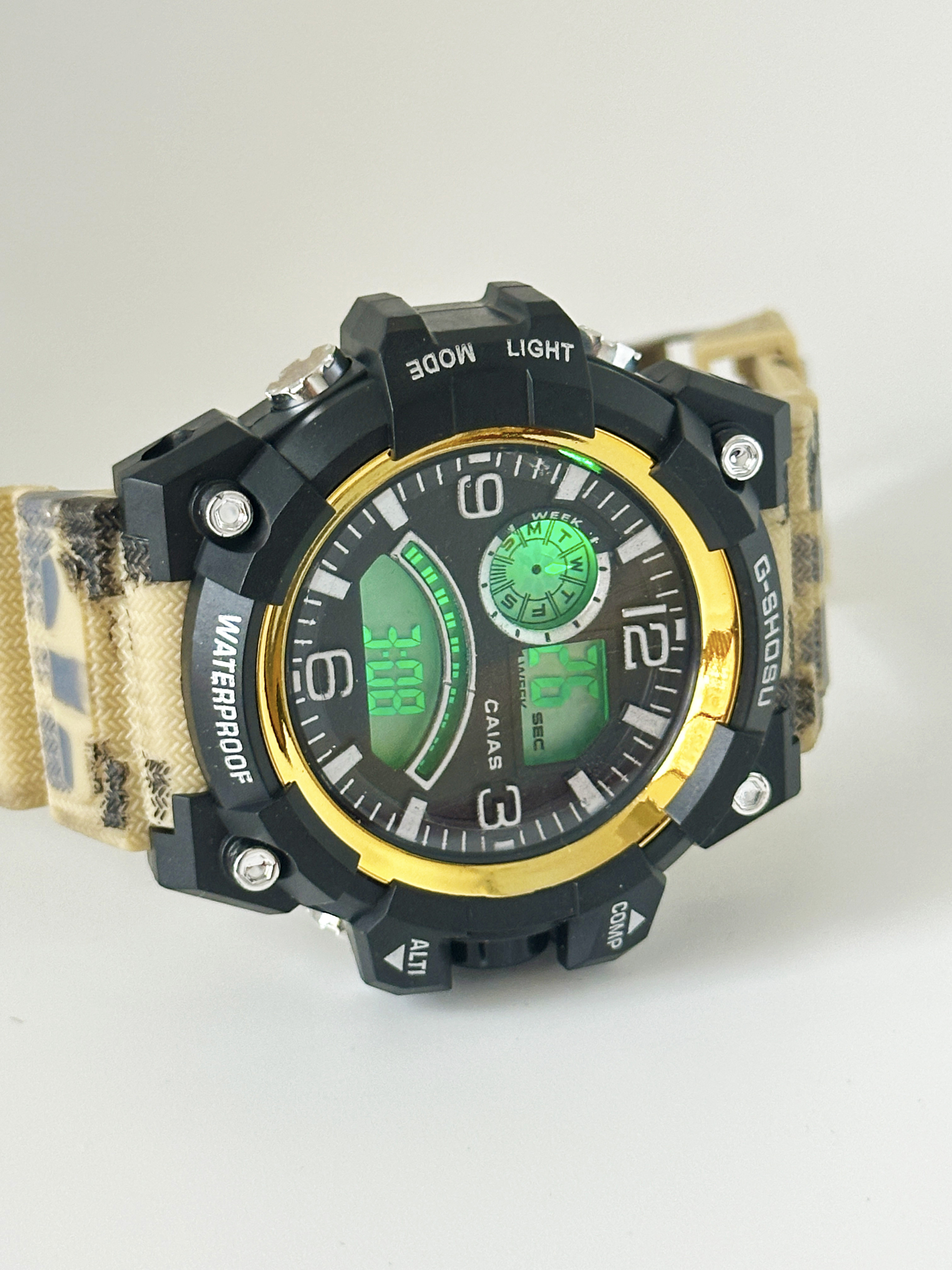 Quartz Silicon Band Watch 30m Waterproof Stylish Wrist Watches With Digital Display