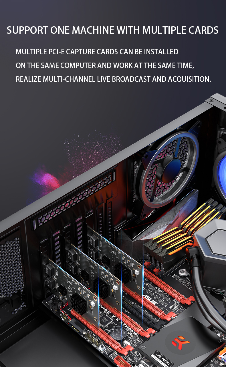 Professional SMD Mounting Type 4K Audio Video Capture Card for Live Recording and OBS