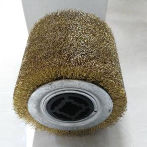 Quality Wood Polishing Industrial Roller Brushes / Steel Wire Brush Wheel Roller wholesale