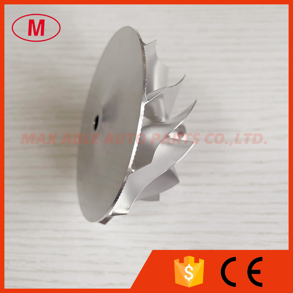 GT30 forward 52.95/71.40mm 11+0 blades point milling Turbocharger aluminum 2618/milling/billet compressor wheel
