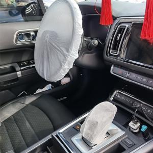 China Plastic Non Woven Car Disposable Steering Wheel Covers 0.02mm on sale
