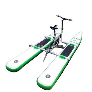 Quality Outdoor Water Sports Metal Water Bicycle With Inflatable Floating Propeller Bike wholesale