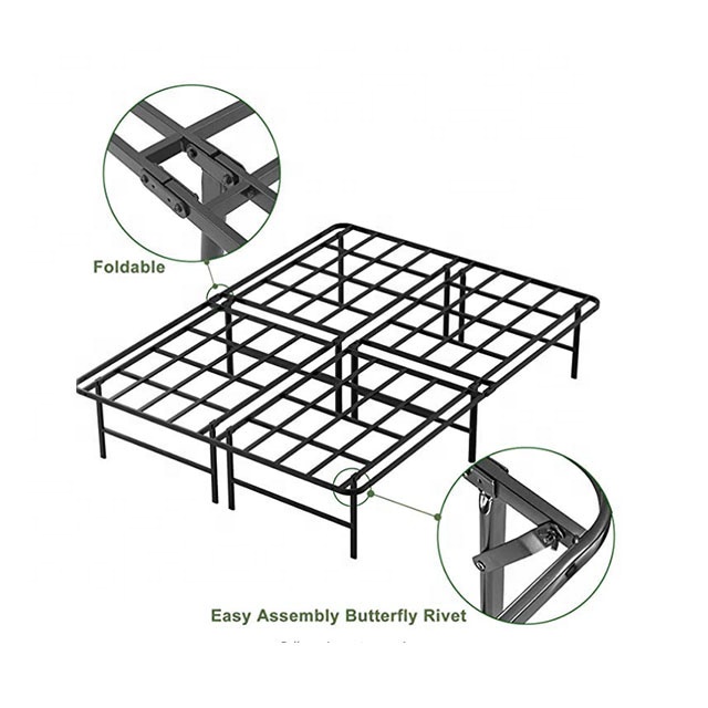 Steel Slat Bi-fold Bed Base The Perfect Addition to Your Bedroom for Better Sleep