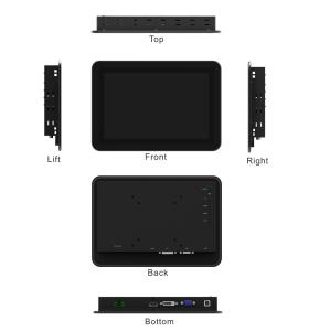 Quality 10.1 Inch Open Frame Touch Screen Monitor For Industrial Use wholesale