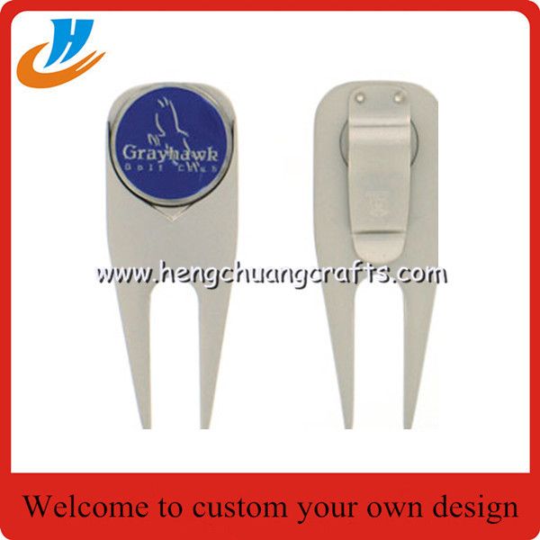 Personalized golf divot repair tool/Zinc alloy golf accessories