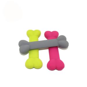 Quality Bone Shape Pet Play Toys Non - Toxic Silicone Material For Dog Dental Health wholesale