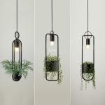 Nordic Iron Pendant Light Home Deco Living Room Dining Room Industrial plant