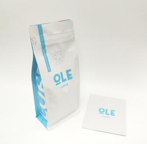Quality Soft Touch Flat Bottom Pouch for Coffee Beans or Tea Customized Design wholesale