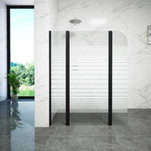 Quality Square Free Standing Tempered Glass Shower Door wholesale