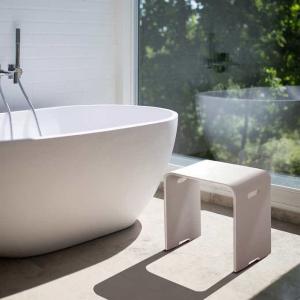 Quality Residential Stone Shower Bench 430*235*430mm Lightweight High Hardness wholesale