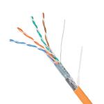 100MHz 500Ft CAT5E SFTP Lan Cable 24AWG With Orange LSZH Jacket