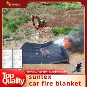 Quality Gray Color Suntex Car Fire Blanket Thermal Resistance 550℃/1000℃ wholesale