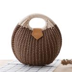 Wholesale Summer Handmade Ladies Fashion Handbags Women Straw Rattan Bag