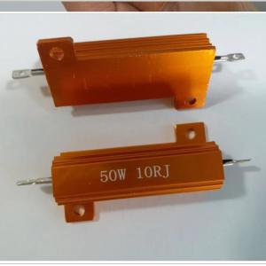 Quality Wirewound Resistor 50w 10 Ohm 10rj RX24 Gold Aluminum Shell High Power Resistor wholesale