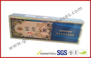 Quality China Brand Golden Cigar Gift Box With CMYK Print Sliver Paper wholesale