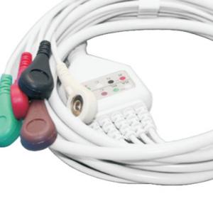 Quality Button ECG Snap Cable Physical Therapy Electrodes Cable OEM wholesale
