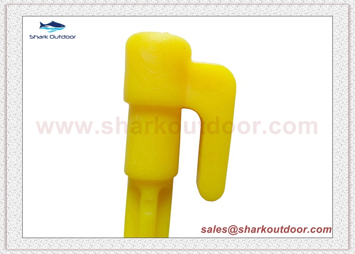 Hot selling lightweight plastic tent peg for beach tent large tent 6 in.