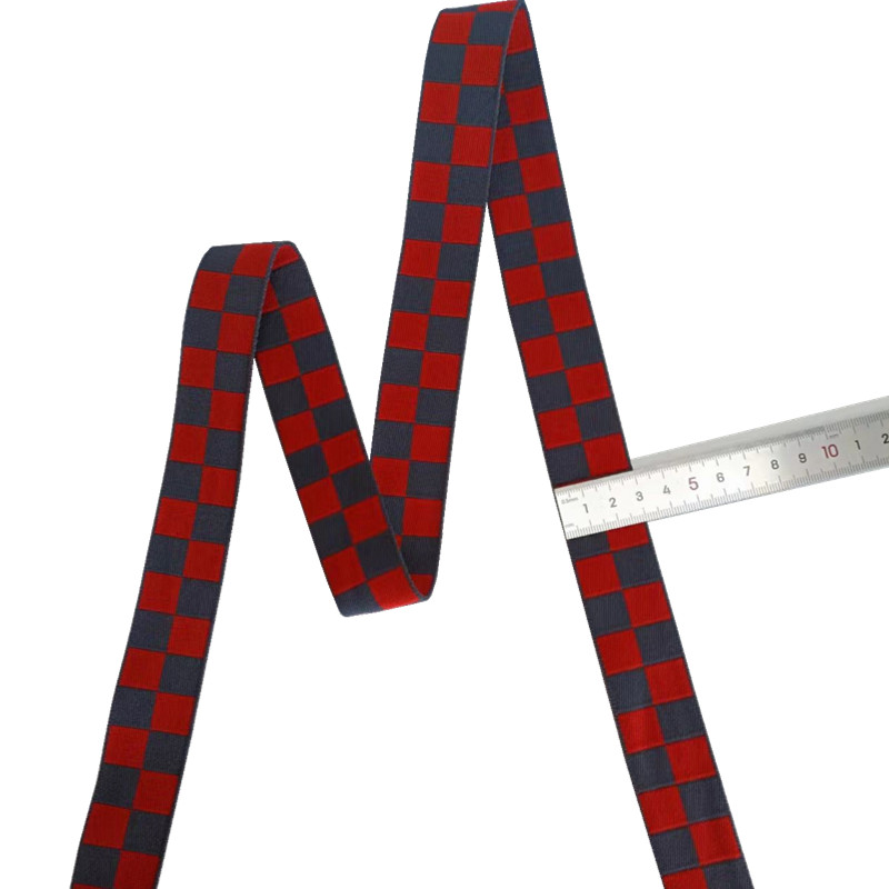 Double Sided Recycled Polyester Webbing 30mm Jacquard Sofa Elastic Webbing