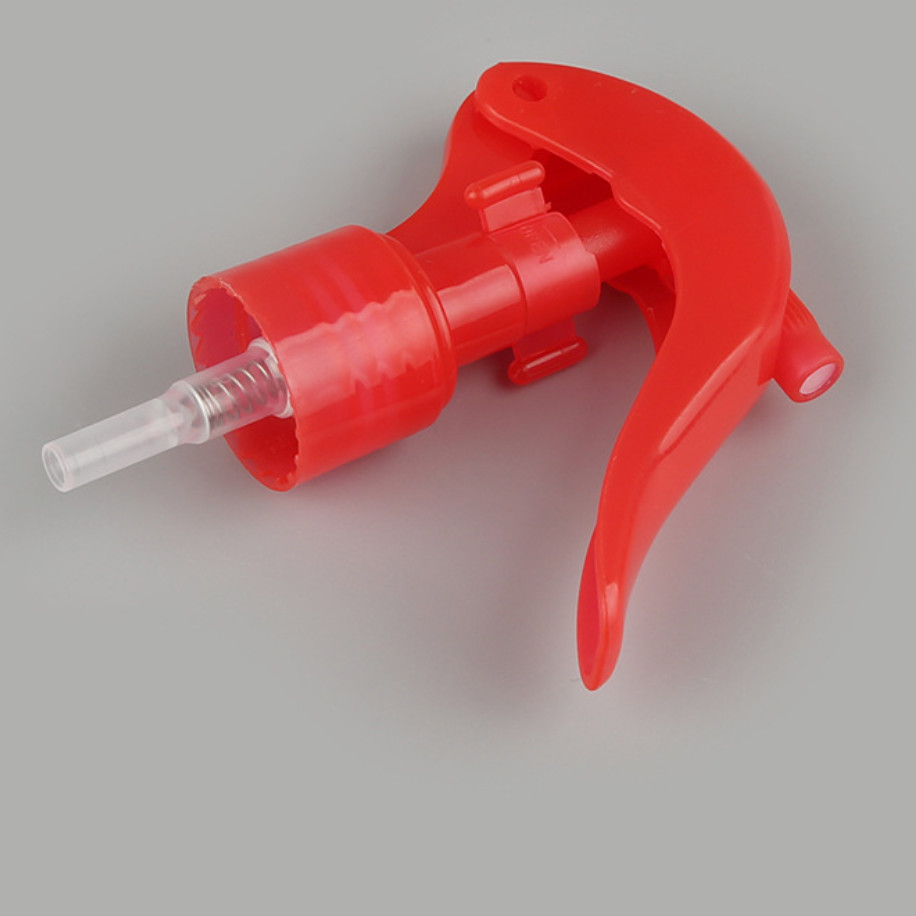 Red 24MM Mini Trigger Sprayer With Tube Chemical Resistant