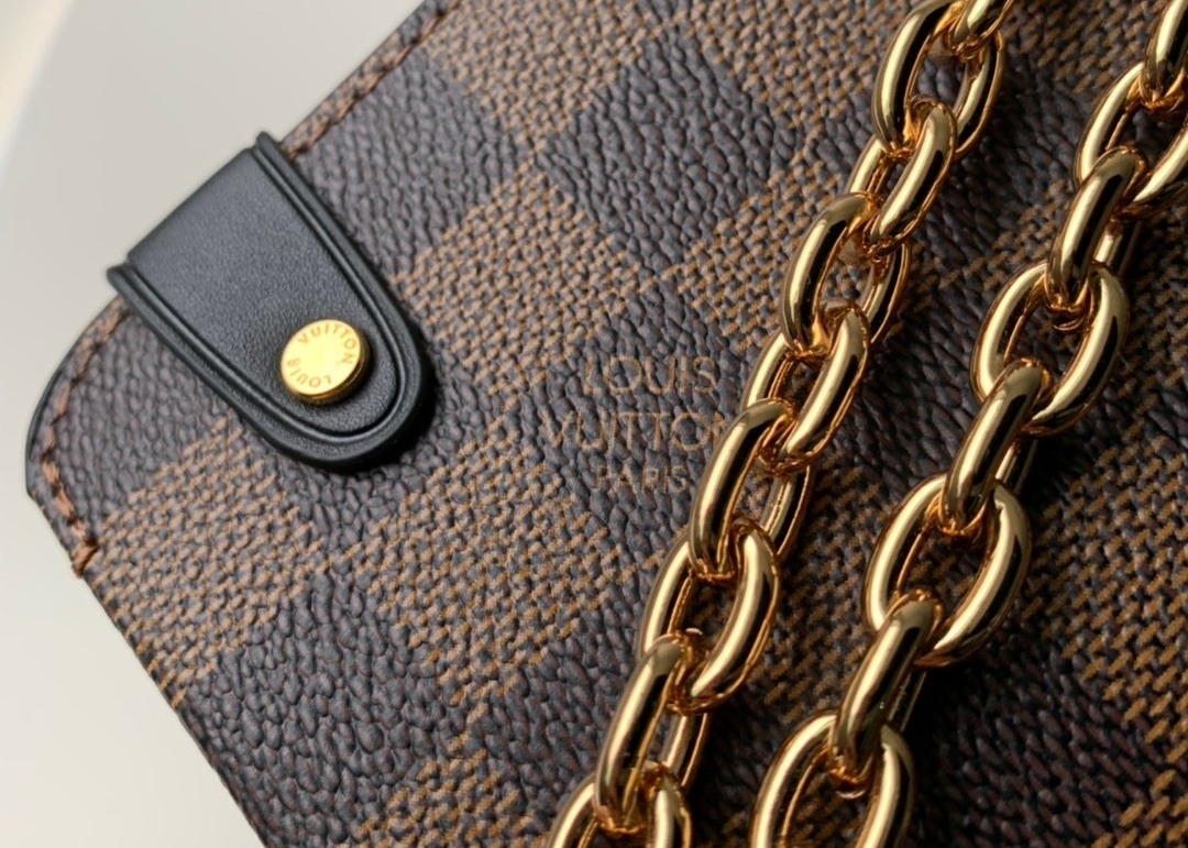 M40108 M40109 M401130 M40312 Damier Ebene Carvas And Soft Cowhide With Unique Design Chain Cross-Body Bag