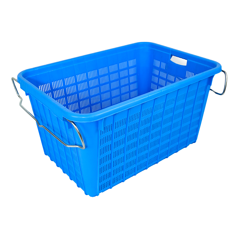 Customized Logo Mesh Plastic Storage Basket for Vegetable and Fruit Distribution