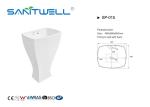 2022 Fashion Design White Color Toilet Hand Wash Basin With Pedestal Cleaning