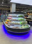 Supermarket Multideck Round Island Open Chiller Drink Display Cooler