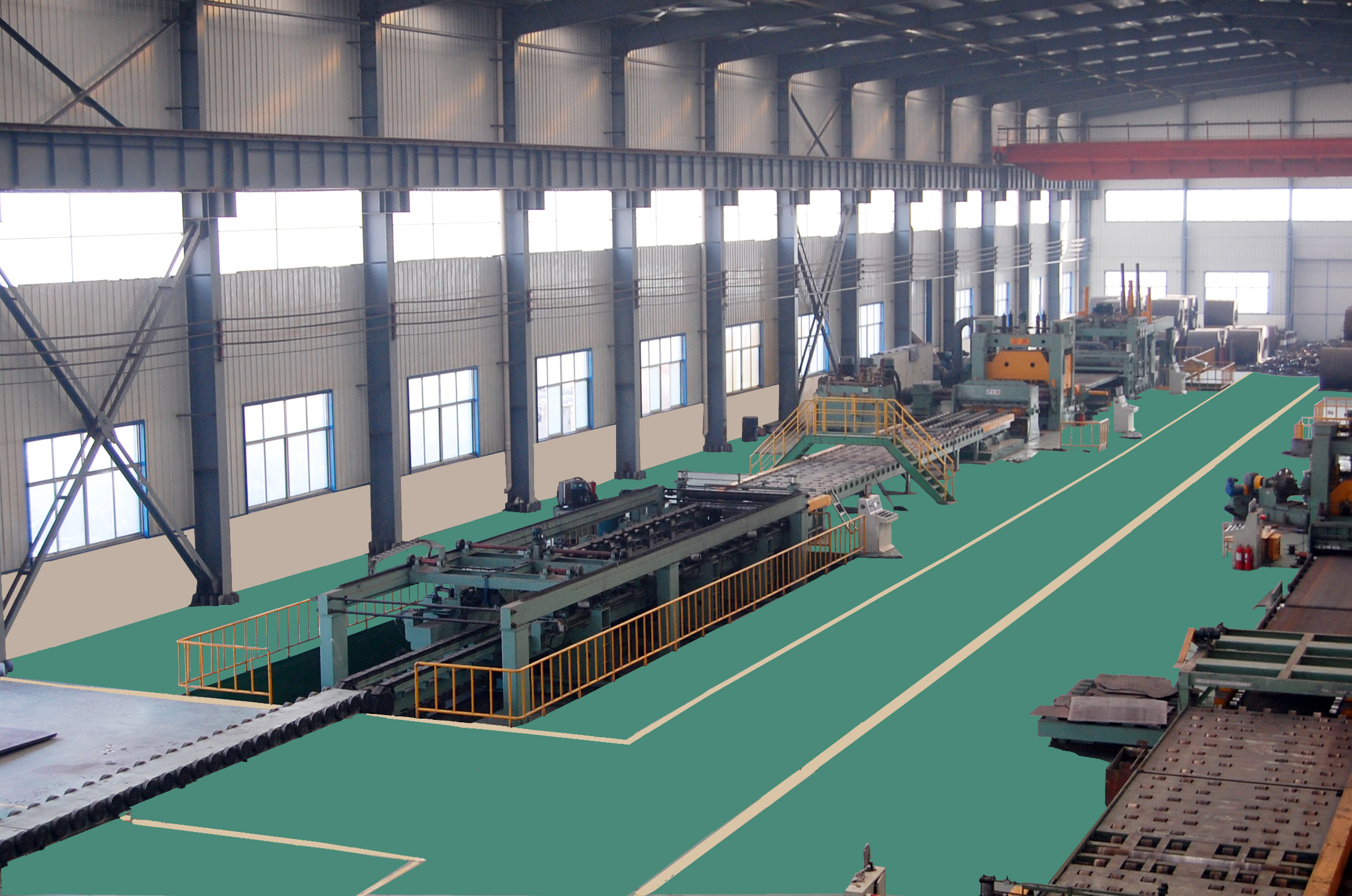 Metal Coil Uncoiling Leveling Mobile Shear Assembly Line with 0-30 m/min Cutting Speed