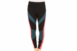 Quality Stretchable Color Blocking Ladies Yoga Outfits 76% Nylon 24% Spandex wholesale