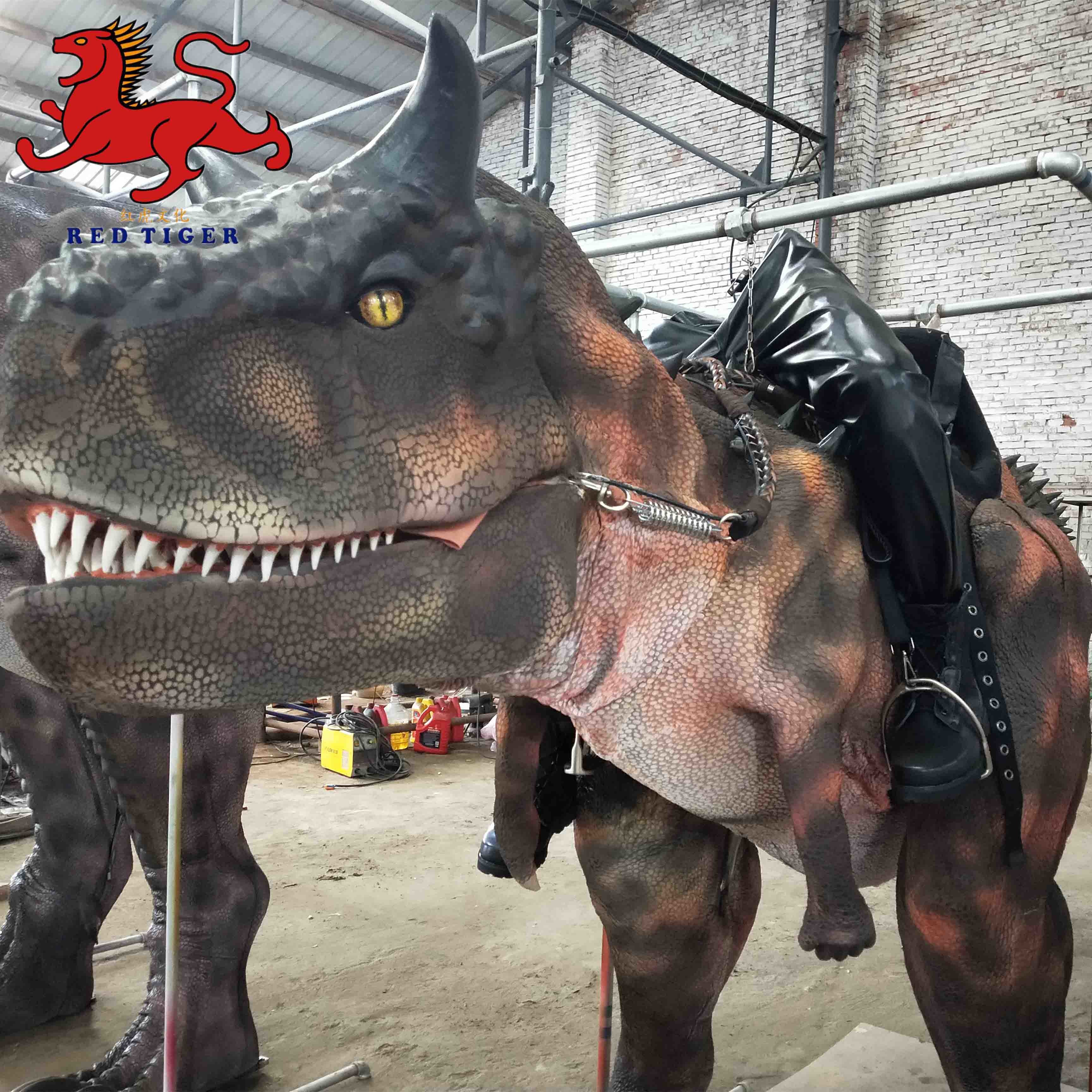 Life Size Realistic Dino Costume , Carnotaurus Dinosaur Costume For Performing