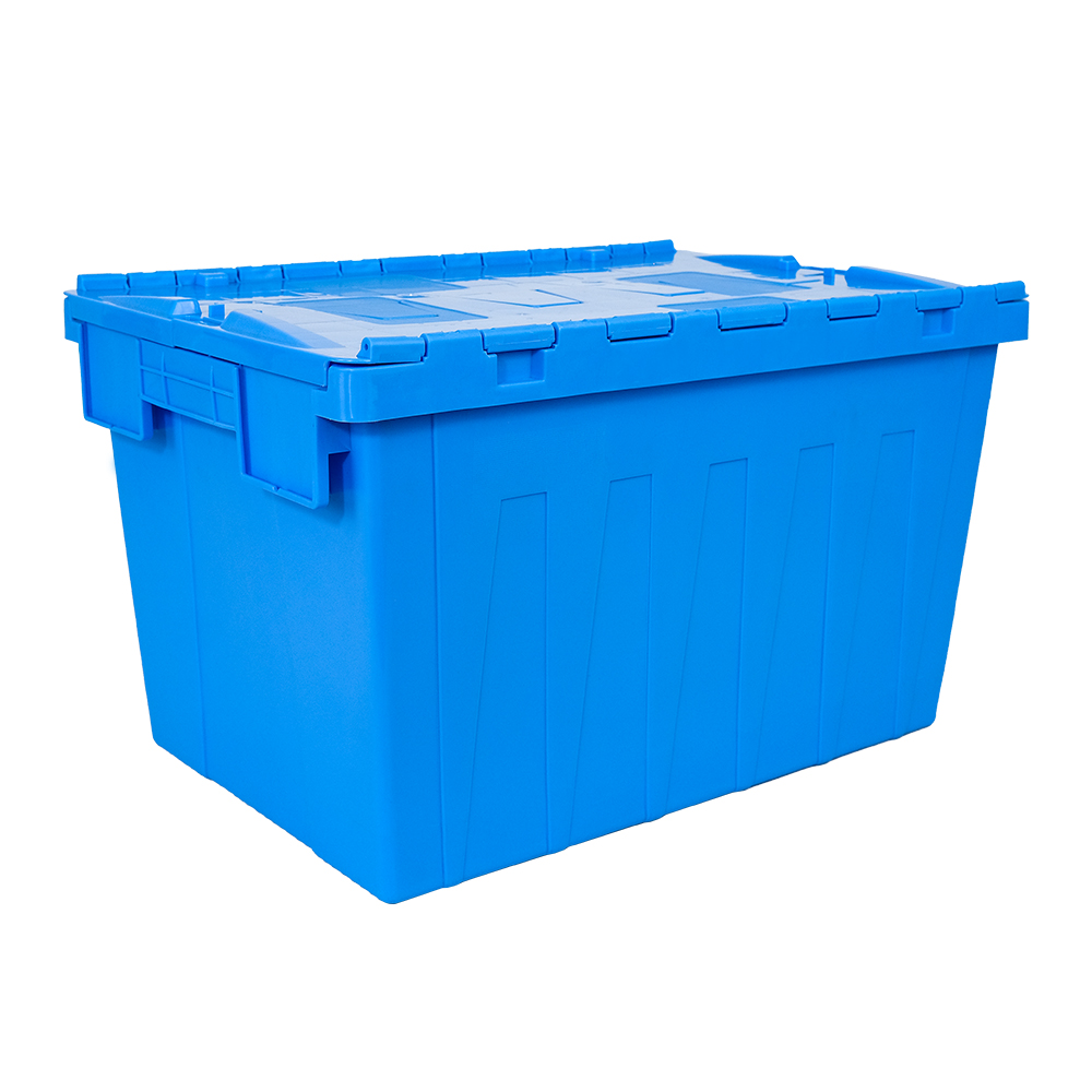 Warehouse Distribution Container Stackable Plastic Moving Crate with Customized Color