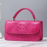 Fashion Designer Genuine Crocodile Leather Women Small Handbag Purse Authentic