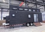 Metal Roof Prefabricated tiny House on wheels With Air Conditioning And