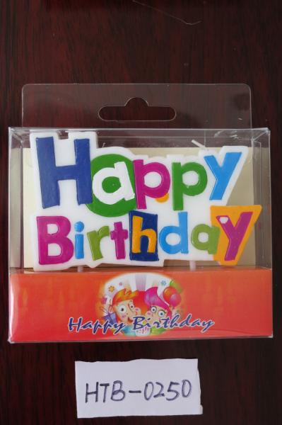 Happy Birthday Letter Fancy Cake Candles , Beautiful Birthday Candles Multi