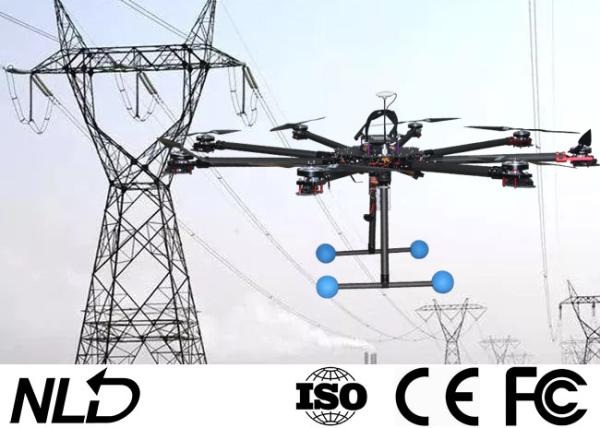 8 Axis 1500m Powerline Drone Unmanned Aerial Vehicle For Overhead Line