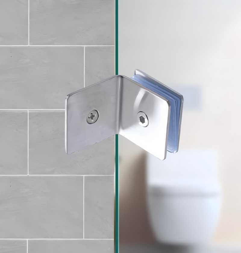 High Accuracy Shower Room Accessories Precision Casting Frameless Shower Door Clamps