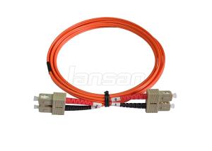 Quality SC LC Fiber Optic Patch Cord 8 Degree OM3 Multimode Fiber Patch Cable wholesale
