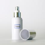 Round Shape Cosmetic Plastic Lotion Bottles 80ml White Color For Skin Care