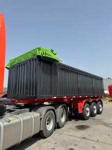 Quality Versatile Flatbed Trailer Cargo Transport Truck Trailer Box Semi-Trailer 8/12 Tires Towing 1.5m wholesale
