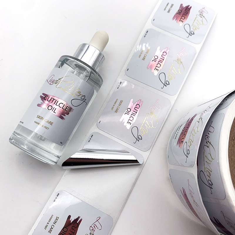 Waterproof Plastic Sticker Labels Custom Packaging Labels For Essential Oil Bottles