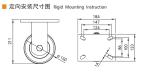 6 Inch 150mm Extra heavy Duty Casters Wheels 1300kg Load 936-86A